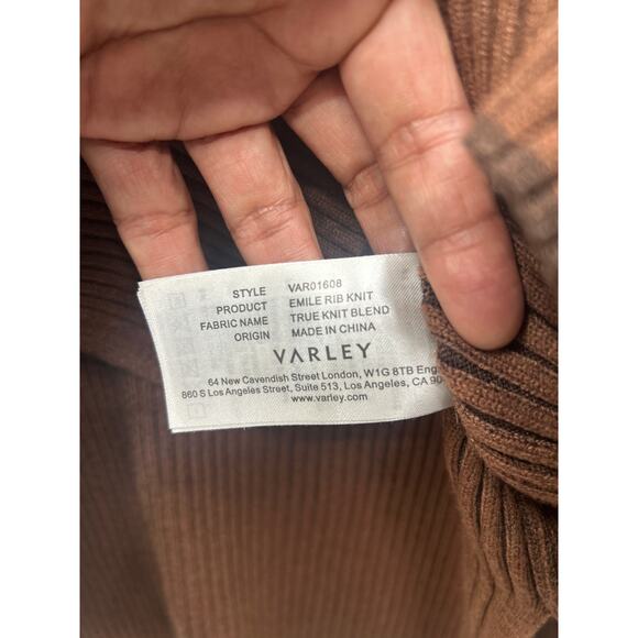 VARLEY EMILE RIBBED SWEATER, SIZE S - Picture 6 of 8